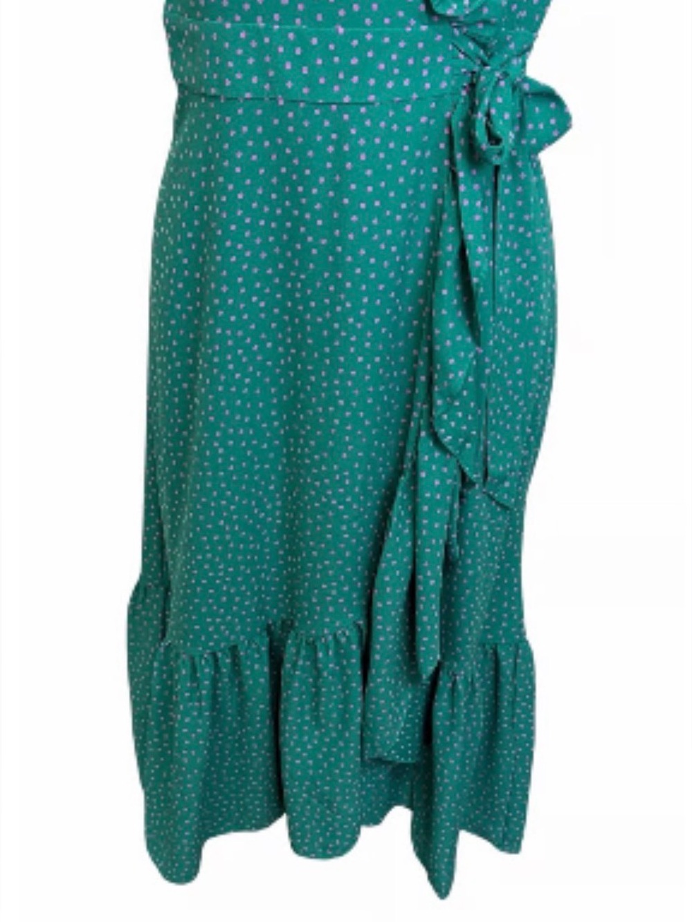 NWOT Kate Spade Poolside Ruffle Dot Wrap Dress Sz 2 - Picture 6 of 11